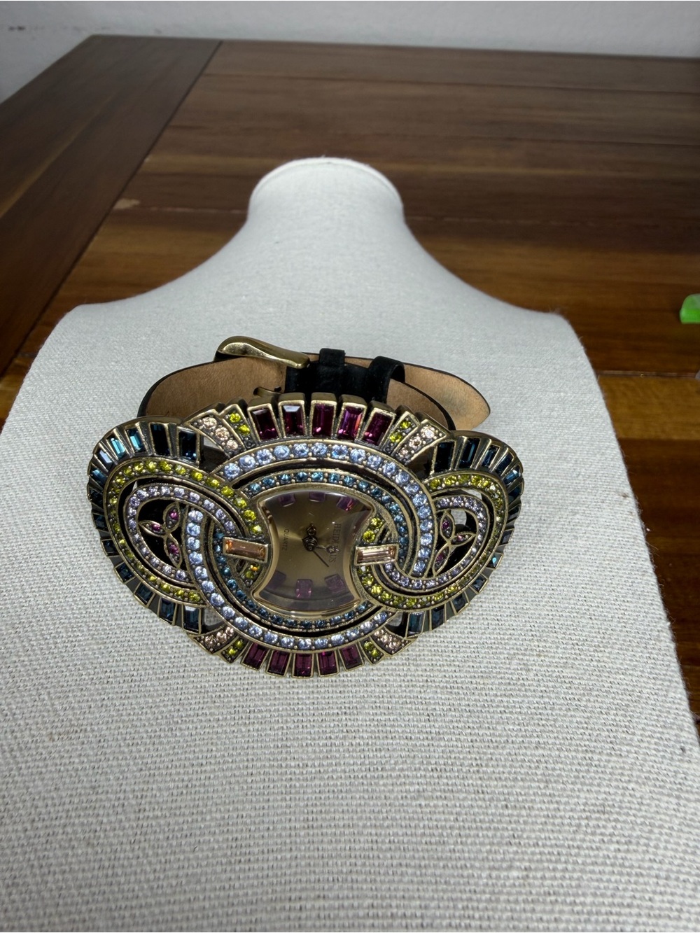 Heidi Daus Divinely Deco Art Deco Multicolor Crystal Watch